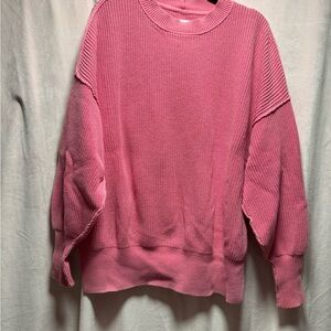 American Eagle Outfitters Pink Crew Neck Sweater